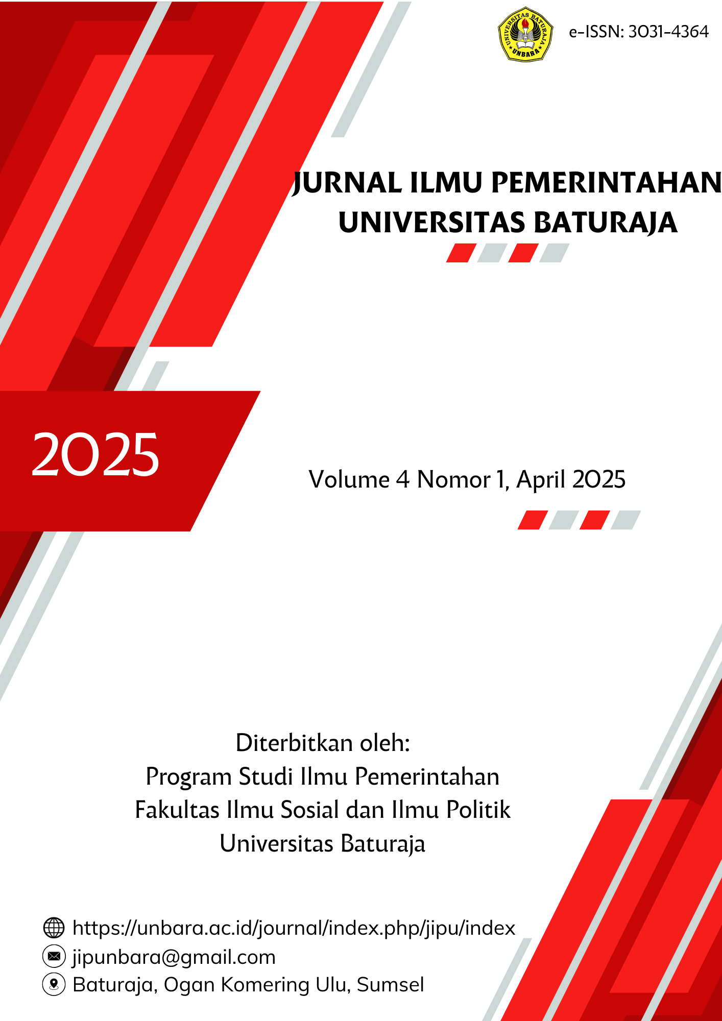 Vol. 4 No. 1 (2025): April 2025 | Jurnal Ilmu Pemerintahan